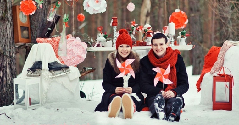 Семейный отдых на даче зимой
