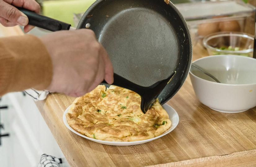 Французский омлет с шампиньонами