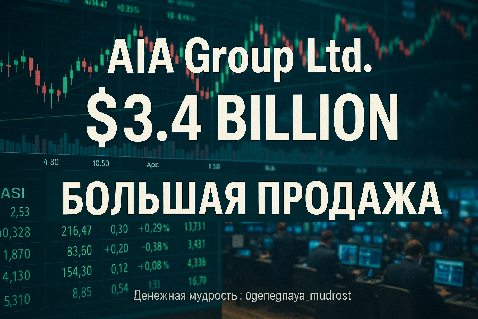 Акционер AIA Group продает акции на $3,4 млрд: что это значит для инвесторов?