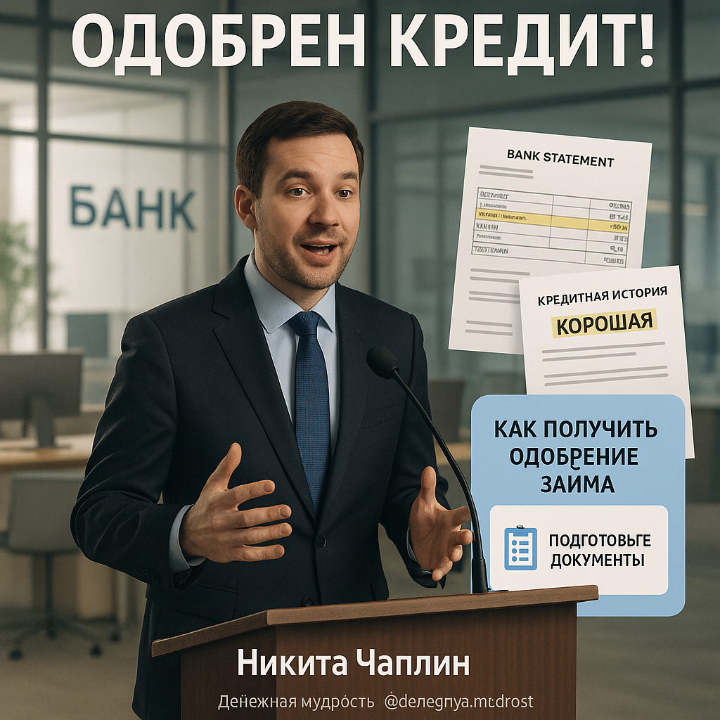 Когда банк одобрит кредит: советы Никиты Чаплина для успешного получения займа