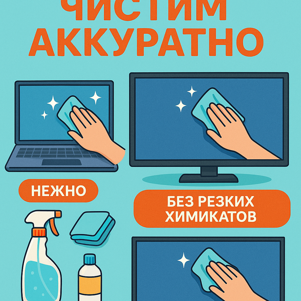 Как правильно ухаживать за монитором ноутбука, компьютера и телевизора: советы по чистке