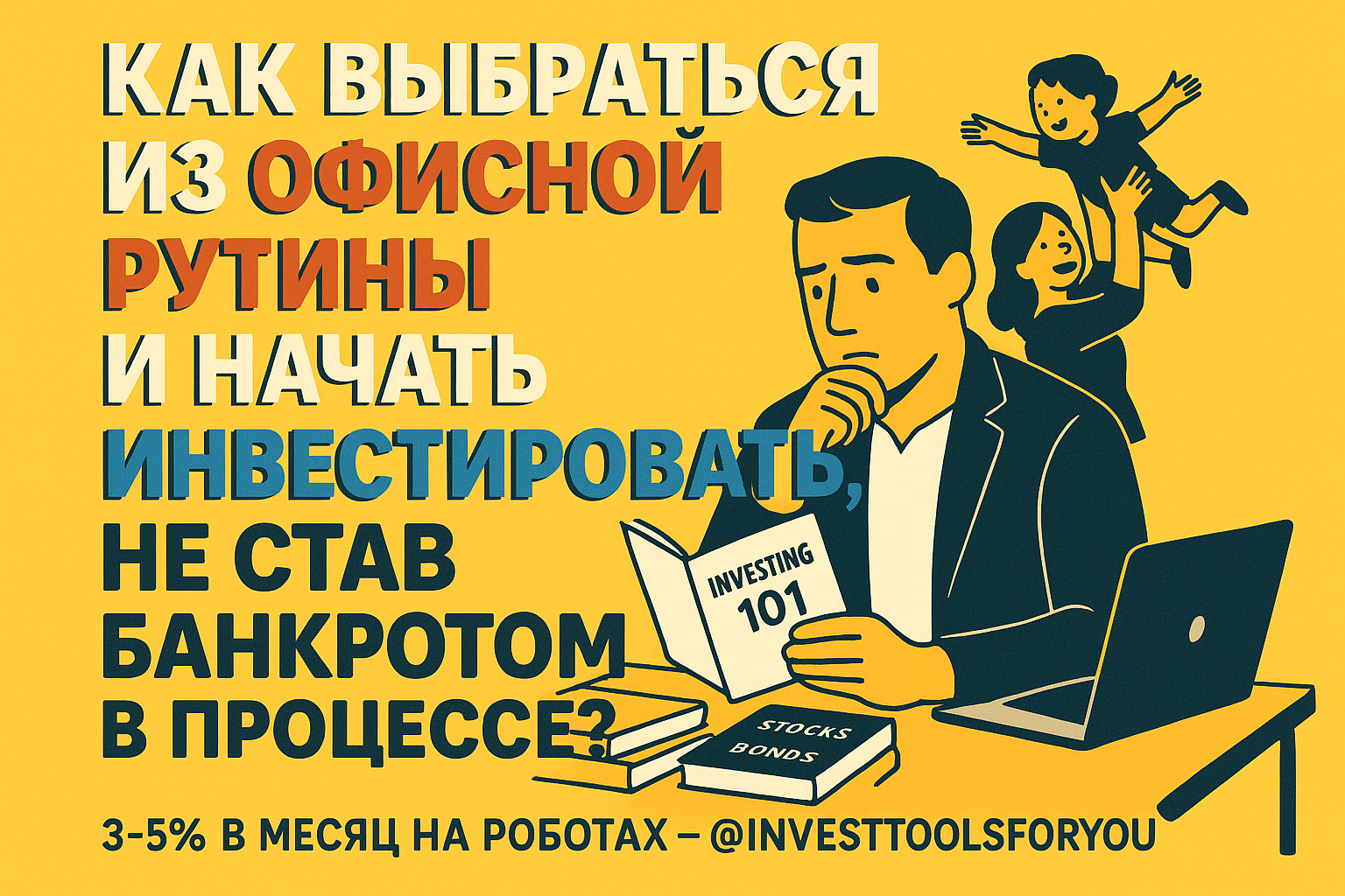 Как выбраться из офисной рутины и начать инвестировать, не став банкротом в процессе?