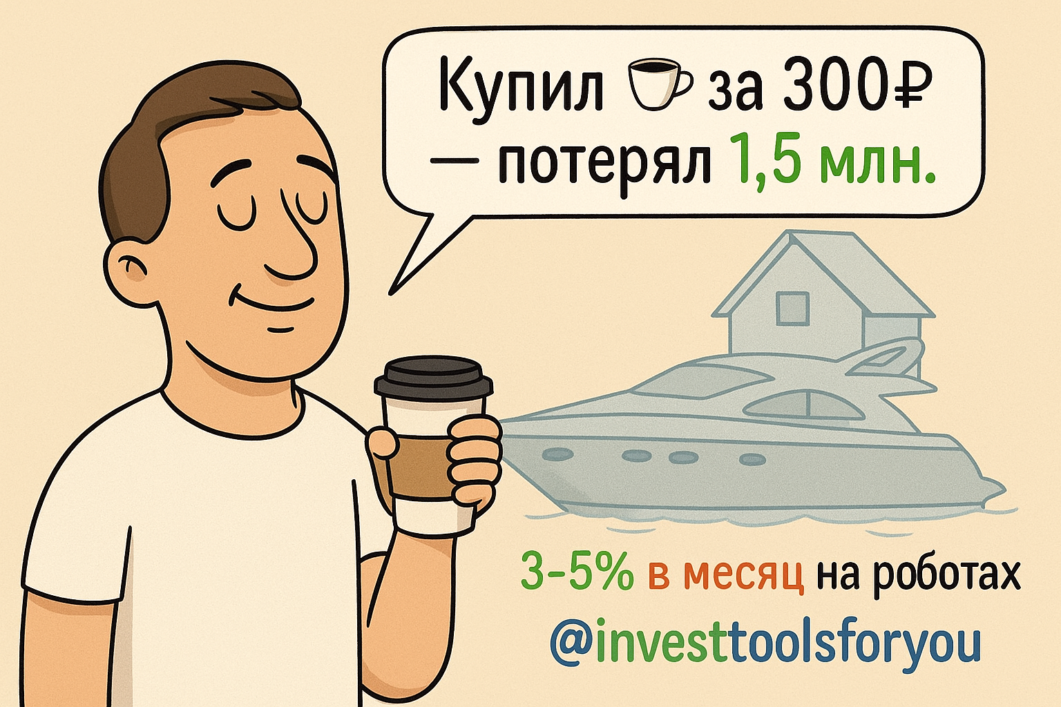 Купил кофе за 300₽ — потерял 1,5 млн