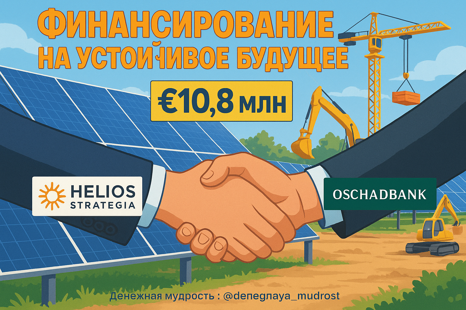 Польская компания Helios Strategia получила кредит на €10,8 млн от Ощадбанка для строительства солнечной электростанции в Украине