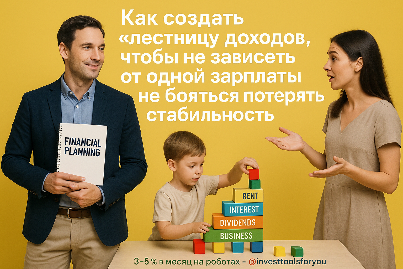 Как создать «лестницу доходов», чтобы не зависеть от одной зарплаты и не бояться потерять стабильность